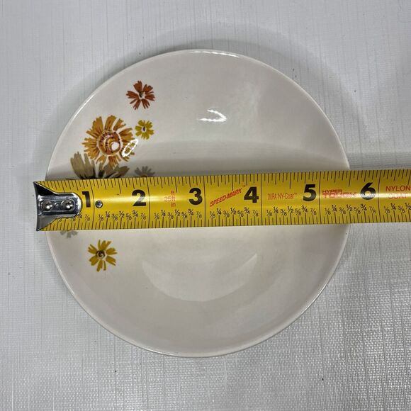 Kokura Ware Marigold Berry Bowl Set 4 Dessert Sauce Cottage Core 1950s Vintage - Picture 5 of 5